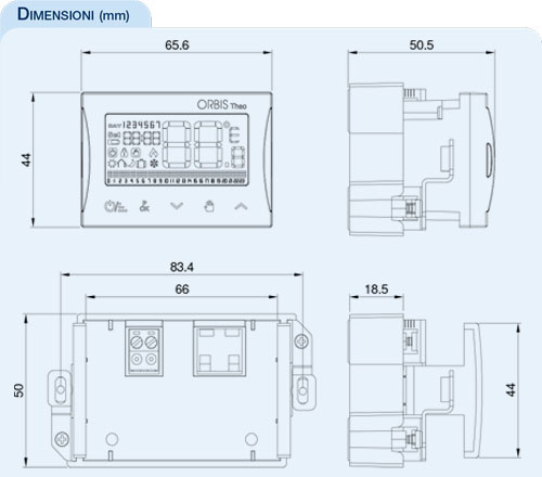 Cronotermostato Digitale ORBIS Da Incasso - Modello OB322500 Bianco, Con Display E Programmazione Semplice