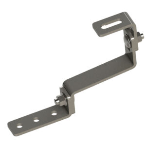 SS-UX Staffa semplice regolabile in ACCIAIO INOX AISI 304, 2 regolazioni, spessore 5mm (2 PEZZI) - ORBIS OB620261
