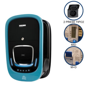 VIARIS COMBI+BBT2PE74ETH MONOFASE 7.4 kW + 7.4 kW 32A, 2 PRESE TIPO 2 e SHUTTER, contatore MID, Protezione Magnetotermica/Differenziale, Ethernet, lettore carte RFID - ORBIS OB94P2CCFC2