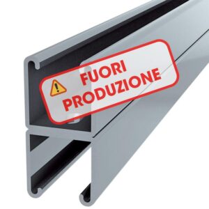 IRON2 Profilo in ACCIAO ZINCATO per sostegno moduli fotovoltaici, con asole 20mmx11mm, lunghezza 3.5m, spessore 2.5mm (2 PEZZI) - ORBIS OB620035