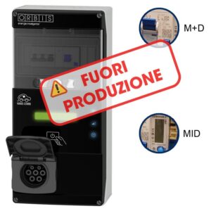 VIARIS COMBI BT2SHPE37 MONOFASE 3.7 kW 16A, 1 presa TIPO 2 e SHUTTER , Protezione Magnetotermica/Diffrenziale, Contatore MID - ORBIS OBC1P30111
