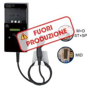 VIARIS COMBI CT2PSE74 MONOFASE 7.4 kW 32A, 1 CAVO e CONNETTORE TIPO 2 , Protezione Magnetotermica/Diffrenziale con Scaricatori, Contatore MID - ORBIS OBC2A40111