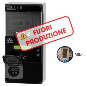VIARIS COMBI BT2SHE74 MONOFASE 7.4 kW 32A, 1 presa TIPO 2 e SHUTTER , Contatore MID - ORBIS OBC2P00111