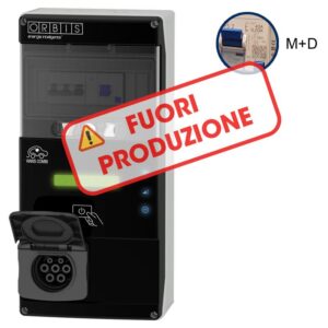 VIARIS COMBI BT2SHP74 MONOFASE 7.4 kW 32A, 1 presa TIPO 2 e SHUTTER , Protezione Magnetotermica/Diffrenziale - ORBIS OBC2P30011