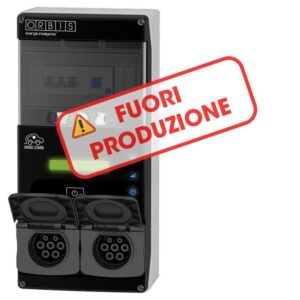 VIARIS COMBI BBT2SH74 MONOFASE 7.4 kW + 7.4 kW 32A, 2 prese TIPO 2 e SHUTTER - ORBIS OBC3R00011