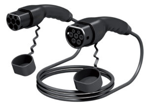 MLT5MT2T232A, cavo ricarica autoveicoli MONOFASE 32A, 5m, connettore maschio TIPO 2 lato stazione e connettore femmina TIPO 1 lato veicolo - ORBIS OB94D052