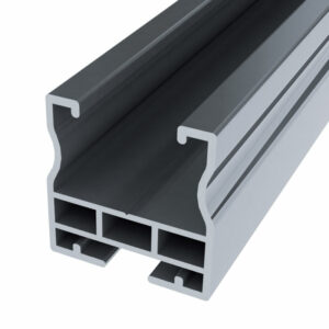 EASY TECH 370 Profilo in ALLUMINIO per sostegno moduli fotovoltaici, con guida, lunghezza 3.7m (2 PEZZI) - ORBIS OB620549