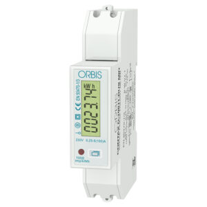 CONTAX D-10011 BUS MID Contatore monofase , 1 Modulo, certificato MID,100A, ins.diretta, display digitale, lampeggio LED 1Wh/imp - ORBIS OB7010000