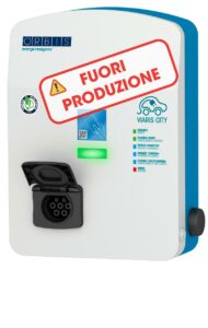 VIARIS CITY BT2SH37 MONOFASE 3.7 kW 16A, 1 presa TIPO 2 e SHUTTER, lettore carte RFID - ORBIS OBY1P00012