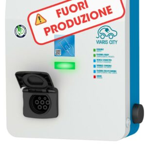 VIARIS CITY BT2SH37 MONOFASE 3.7 kW 16A, 1 presa TIPO 2 e SHUTTER, lettore carte RFID - ORBIS OBY1P00012