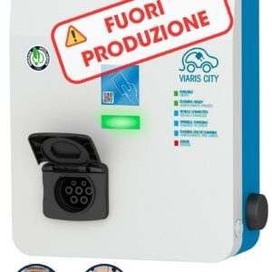 VIARIS CITY BT2SHPSE37 MONOFASE 3.7 kW 16A, 1 presa TIPO 2 e SHUTTER, protezione Magnetotermica/Diffrenziale con Scaricatori, contatore MID, RFID - ORBIS OBY1P40112