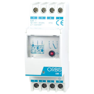 EBR-1 relè controllo acqua, 2 moduli DIN, 1 contatto, 230V - ORBIS OB230130
