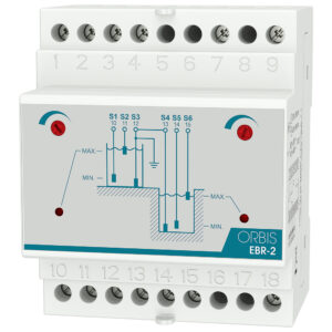 EBR-2 relè controllo acqua, 4 moduli DIN, 2 contatti, 230V - 380V - ORBIS OB230230
