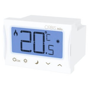 MILO Termostato digitale da incasso, modalità estate/inverno, alim. 2 batterie 1,5V - ORBIS OB326700