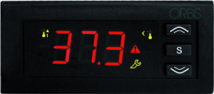 SCL260L-AM010ZP TERMOREGOLATORE DIGITALE da RETROQUADRO 32x74, IN: Multisonda, OUT: 2 relè, campo lavoro in funzione della sonda, Alimentazione 12-24 - ORBIS OB530998