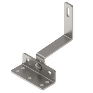 SRUAL-X Staffa regolabile con piastra in ACCIAIO INOX AISI 304, 2 regolazioni, spessore 5mm, aggancio per profili EASY SIDE e HEAVY MAX (2 PEZZI) - ORBIS OB620258