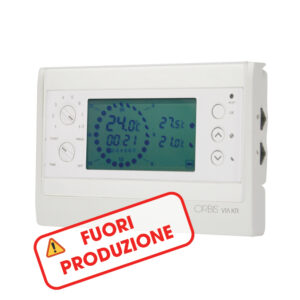 VIA KR Cronotermostato digitale da parete, programmazione giornaliera/settimanale, alim. 2 batterie 1,5V - ORBIS OB325200