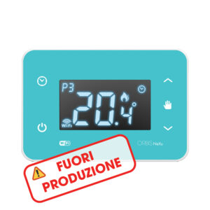NEXU WiFi FTY Cronotermostato digitale da parete comunicazione WiFi, programmazione settimanale, colore TIFFANY, alim. 230V - ORBIS OB32620TY