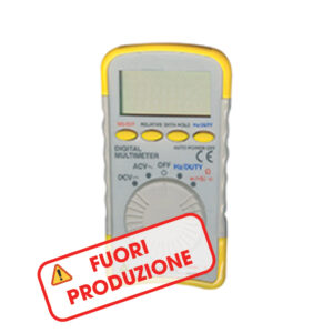 SD-10 MULTIMETRO DIGITALE TASCABILE, misurazione: tensione DC e AC, resistenza, capacità, frequenza, prova diodi - ORBIS OB537020