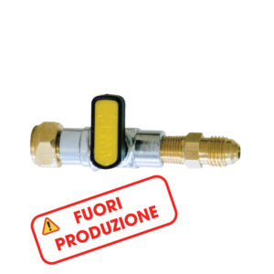 RBCR22 Raccordo bombola con rubinetto per R22 - R422A - R423D - R417D - ORBIS OB576033