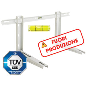 MBP 100/420 LIV, staffa supporto PREMONTATA per unità esterne, certificata TUV,con BARRA per regolazione e livella, portata massima a coppia 100kg - ORBIS OB588021