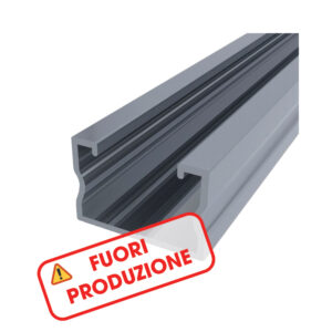 EASY SMALL 640 Profilo in ALLUMINIO per sostegno moduli fotovoltaici, senza guida, lunghezza 6.4m (2 PEZZI) - ORBIS OB620357