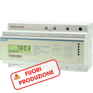 CONTAX D-6593 BUS-R Contatore trifase energia (Bidirezionale) attiva e reattiva, 7 Moduli, Comun.MODBUS, 65A, ins.diretta, display digitale - ORBIS OB709400