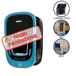 VIARIS COMBI+ BT2PE22ETH TRIFASE 22 kW 3x32A, 1 PRESA TIPO 2 e SHUTTER, contatore MID, Protezione Magnetotermica/Differenziale, Ethernet, lettore carte RFID - ORBIS OB94P7C0HB2