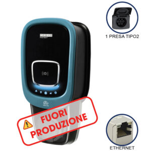 VIARIS UNI BT222ETH TRIFASE 22 kW 3x32A, 1 PRESA TIPO 2, Ethernet, lettore carte RFID - ORBIS OB94U7C0HA2