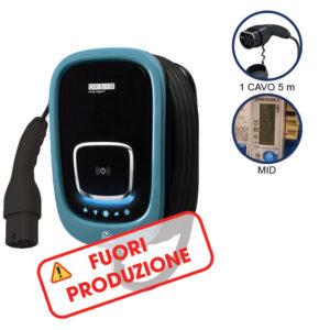 VIARIS UNI CT2E74 MONOFASE 7.4 kW 32A, 1 CAVO e CONNETTORE TIPO 2 lunghezza 5m, contatore MID, lettore carte RFID - ORBIS OBU2A001112