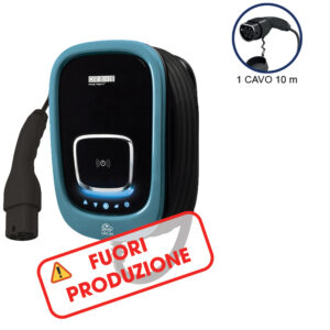 VIARIS UNI C10T222 TRIFASE 22 kW 3x32A, 1 CAVO e CONNETTORE TIPO 2 lunghezza 10m, lettore carte RFID - ORBIS OB94U7A0HA1
