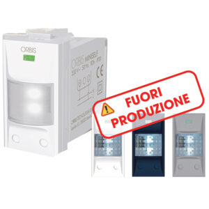 MINISELF LED Lampada di emergenza da incasso con frontalini BIANCO, ANTRACITE e ALLUMINIO intercambiabili, 1 modulo DIN, 230V - ORBIS OB136312