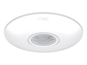 CIRCUMAT+ Rivelatore di movimento da soffitto, rilevamento: angolo 360°, diametro 7m ad altezza 2.5m, 230V - ORBIS OB137112