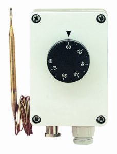 TS 9504 Termostato scatolato, dispositivo interno: termoregolatore a capillare, campo regolazione 5 - 60 °C, IP40 - ORBIS OB581125