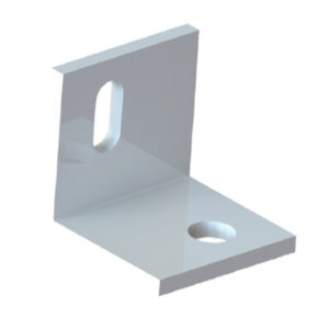 SLX50 Staffa a"L" in ACCIAIO INOX per fissaggio profili, dimensioni 50x50x50mm (10 PEZZI) - ORBIS OB620152