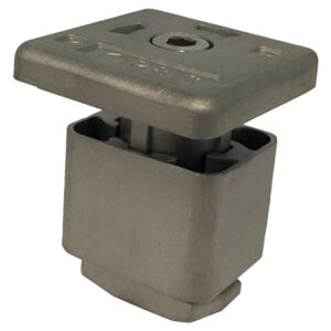 MPU-P2545 Morsetto UNIVERSALE PREASSEMBLATO fissaggio moduli, uso da CENTRALE o TERMINALE, colore ALLUMINIO, spessori moduli ammessi 25mm-45mm (10 PEZZI) - ORBIS OB620505