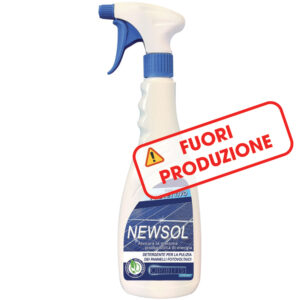 NEWSOL 75 Detergente per pannelli fotovoltaici/pannelli solari, flacone 750 ml - ORBIS OB620950