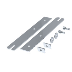 SUPINT KIT coppia staffe intermedie alluminio per pannelli BIG SIZE, completo di bulloni, rondelle e dado a farfalla per l'ancoraggio alla zavorra - ORBIS OB620986