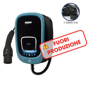 VIARIS UNI CT2PT74 TESLA, MONOFASE 7.4 kW 32A, 1 CAVO e CONNETTORE TIPO 2 (con pulsante per TESLA) lunghezza 5m, lettore carte RFID - ORBIS OB94U2T0HA1