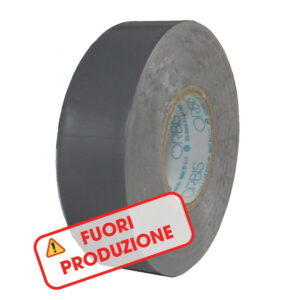 GR2525-13 GRIGIO Nastro isolante, spessore 0.13mm, dimensioni: 25 mm x 25 m, confezione 96 pz (80 PEZZI) - ORBIS OB550216