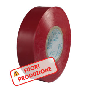 RO2525-13 ROSSO Nastro isolante, spessore 0.13mm, dimensioni: 25 mm x 25 m, confezione 96 pz (96 PEZZI) - ORBIS OB550264
