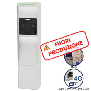 VIARIS CITY+ BBT2P22ETHG TRIFASE 22 kW + 22 kW, 2 prese TIPO 2 e SHUTTER,WiFi+Ethernet+4G, 2 protezioni magnet.+diff., lettore carte RFID - ORBIS OB94C7CCJA4