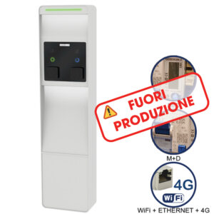 VIARIS CITY+ BBT2PE22ETHG TRIFASE 22 kW + 22 kW, 2 prese TIPO 2 e SHUTTER,WiFi+Ethernet+4G, 2 protezioni magnet.-diff.,2 cont.MID, lettore carte RFID - ORBIS OB94C7CCJC4