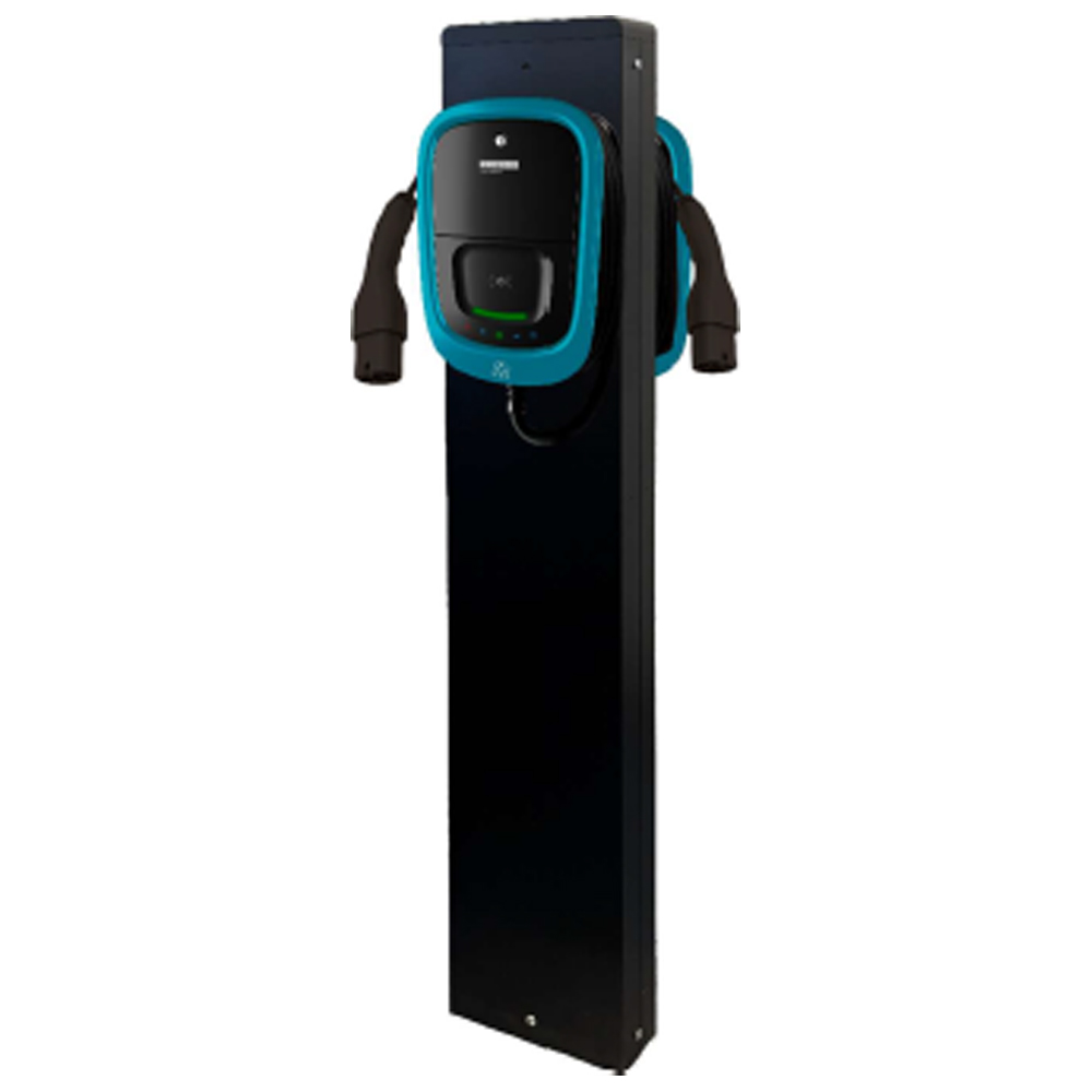 COBIF UNI Sostegno BIFACCIALE a colonnina in metallo per le stazioni di ricarica VIARIS UNI, colore NERO, altezza 1500mm - ORBIS OB900530